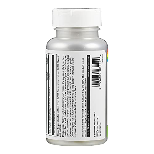 Solaray Oil of Oregano 150mg | Aceite de orégano | 60 Perlas