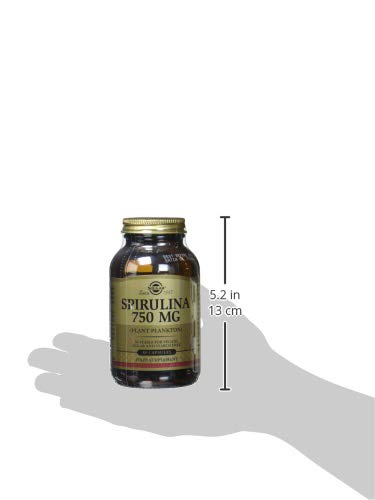 Solgar - Espirulina Vegetarian, envase de 80, 750 mg