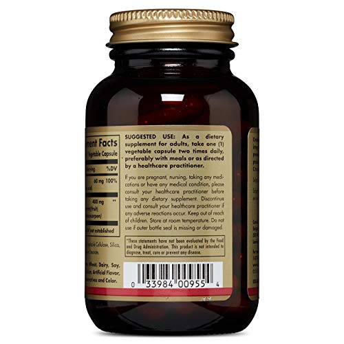 Solgar Natural Cranberry With Vitamin - 60 Vegetarian Capsules