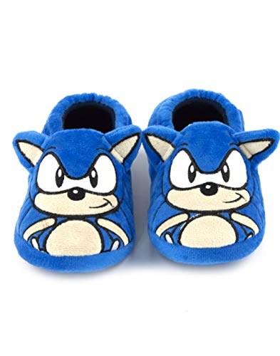 Sonic The Hedgehog Slippers Kids Plush Bordado Cara Zapatos de Caracteres 3D 32