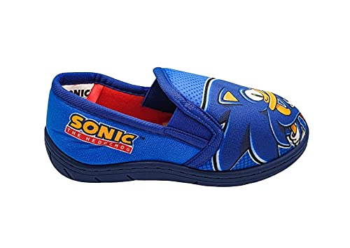 Sonic The Hedgehog Zapatillas para niños, color azul talla 8-2, Blue, 30 EU