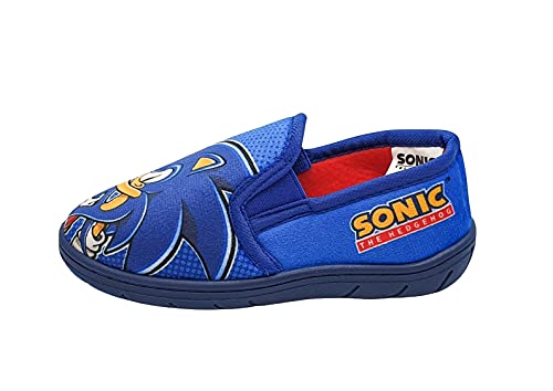 Sonic The Hedgehog Zapatillas para niños, color azul talla 8-2, Blue, 30 EU