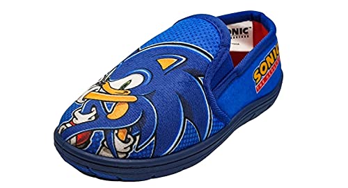 Sonic The Hedgehog Zapatillas para niños, color azul talla 8-2, Blue, 30 EU
