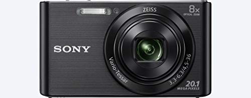 Sony DSC-W830 - Cámara compacta de 20.1 Mp (pantalla de 2.7", zoom óptico 8x, estabilizador óptico), negro