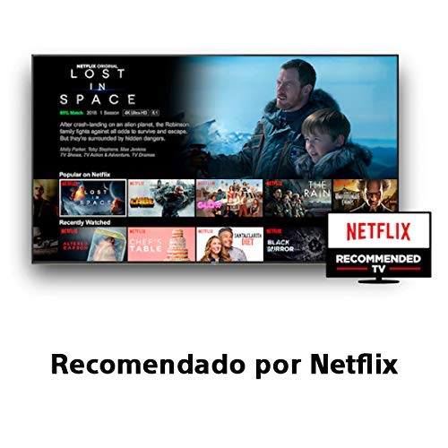 Sony KD-43XH8196 - HDR Android TV (procesador X1 4K HDR, Triluminos, X-Reality PRO, MotionFlow XR, Dolby Vision, Dolby Atmos, calibración automática caIMAN, control por voz), Compatible con Alexa