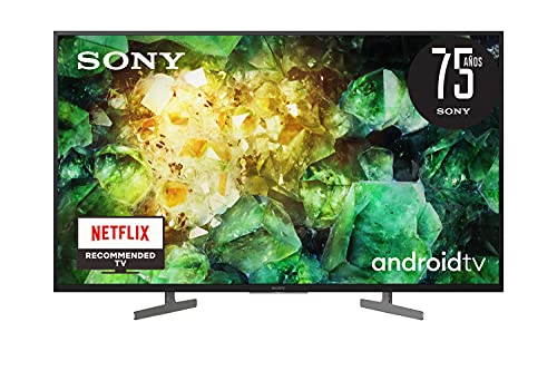 Sony KD-43XH8196 - HDR Android TV (procesador X1 4K HDR, Triluminos, X-Reality PRO, MotionFlow XR, Dolby Vision, Dolby Atmos, calibración automática caIMAN, control por voz), Compatible con Alexa