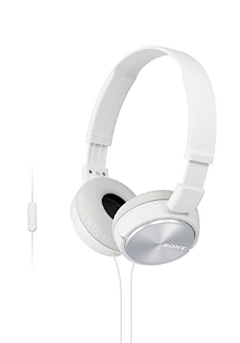 Sony MDR-ZX310APW - Auriculares de diadema cerrados (con micrófono, control remoto integrado), blanco