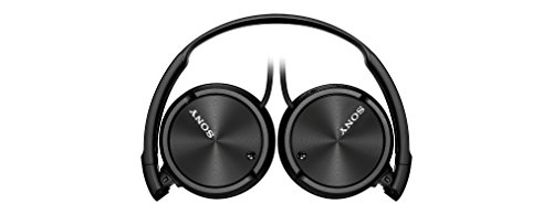 Sony MDRZX110NAB.CE7 - Auricular plegable (cancelación de ruido, autonomía de 80 horas, micrófono incorporado, control remoto para smartphones), negro