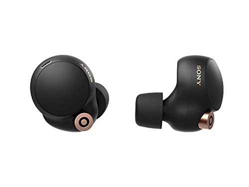 Sony WF-1000XM4 - Auriculares True Wireless con Noise Cancelling, hasta 24 horas de autonomía con el estuche de carga, con micrófono incorporado para llamadas, conexión Bluetooth precisa, color negro