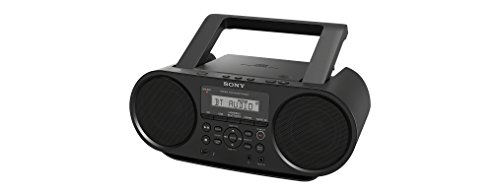 Sony ZS-RS60BT - Boombox / grabadora de radio con CD y USB Bluetooth (NFC, Mega Bass, radio FM) negro