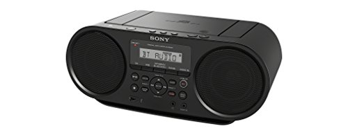 Sony ZS-RS60BT - Boombox / grabadora de radio con CD y USB Bluetooth (NFC, Mega Bass, radio FM) negro