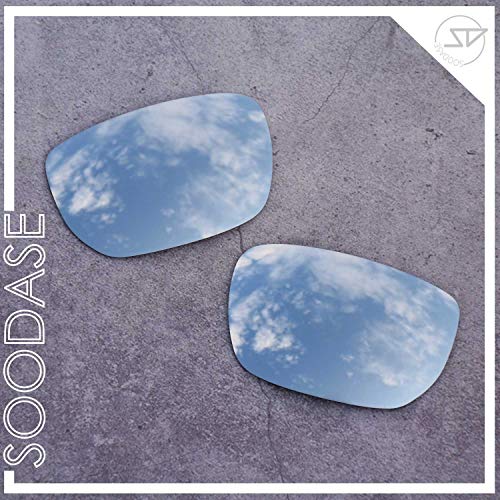 SOODASE Para Oakley Style Switch Gafas de Sol Plata Lentes de Repuesto polarizadas