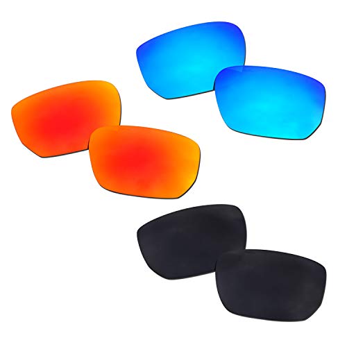 SOODASE Para Oakley Style Switch Gafas de Sol Rojo/Azul/Negro Lentes de Repuesto polarizadas