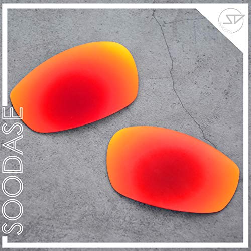 SOODASE Para Oakley Wind Jacket Gafas de sol Rojo/Azul/Dorado/Plata Lentes de repuesto polarizadas