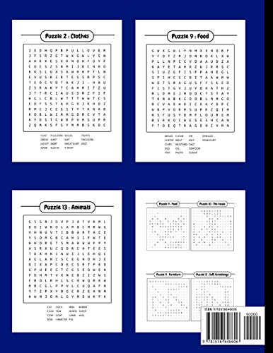 Sopa de letras en inglès: libro de sopa de letras para adultos y mayores: 1 (aprender inglès para adultos)