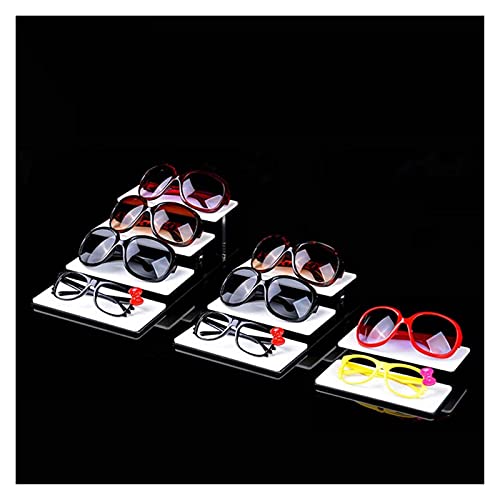 Soporte de Exhibición de Vidrios Gafas de sol de acrílico de múltiples capas de acrílico Pantalla Lentes de estantería Mostrando Soporte Joyería Escritorio Esmalte Soporte Pantalla Rack Organizador Ex