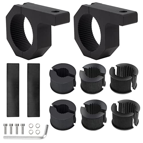 Soporte de Montaje de Barra de Luz 25-50mm Universal Abrazaderas de Tubo de Luz LED Trabajo para Vehículos Todoterreno Camión Motocicleta 2 Piezas