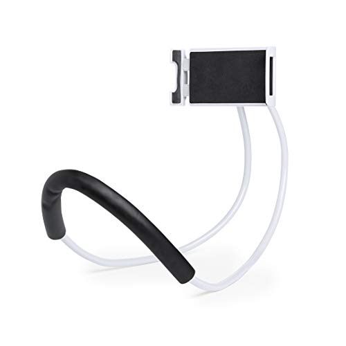 Soporte móvil Largo y Flexible, Soporte móvil Cuello Cisne para móvil o cámara, Soporte para teléfono Celular para Poner en el Cuello o Mesa, Soporte Smartphone Manos Libres (Soporte Móvil Cuello)