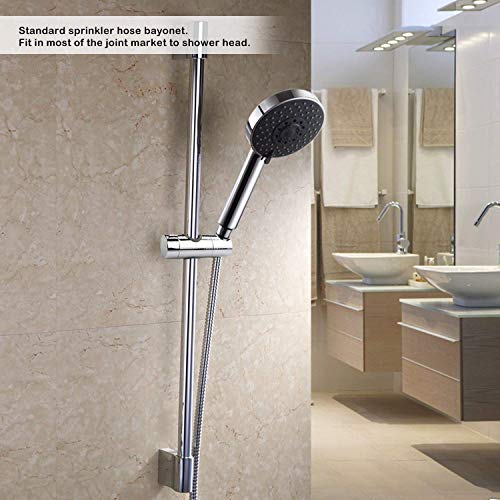 Soporte para ducha Aoleca 18-25mm ABS Cabezal de ducha de repuesto ajustable para cabezal Cursor Brazo de sujeción 360° Rotar Bracket PB4 para cuarto de baño, Cromo