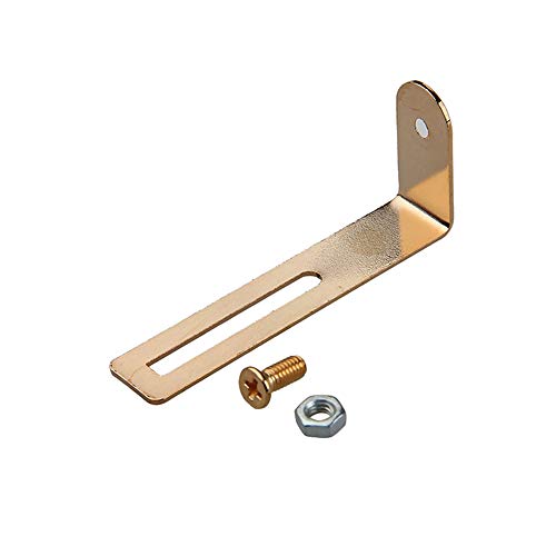 Soporte para guitarra Fliyeong LP Guitar Guard Bracket de metal con tornillo y tuerca, accesorio para guitarra, color dorado, 1 pieza