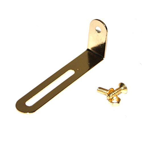 Soporte para guitarra Fliyeong LP Guitar Guard Bracket de metal con tornillo y tuerca, accesorio para guitarra, color dorado, 1 pieza