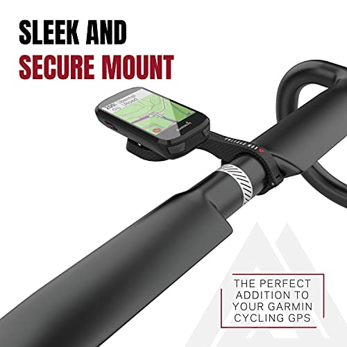 Soporte para ordenadores de bicicletas Garmin KOM Cycling Mount con acabado en carbono como el del Garmin Edge Mount Diseñado para Garmin Edge 530, Garmin 830 y otros modelos de Garmin