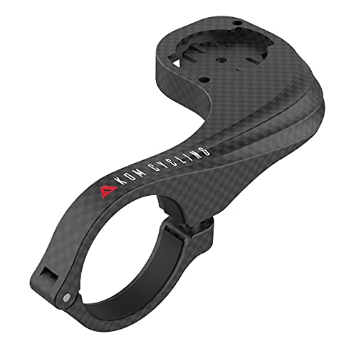 Soporte para ordenadores de bicicletas Garmin KOM Cycling Mount con acabado en carbono como el del Garmin Edge Mount Diseñado para Garmin Edge 530, Garmin 830 y otros modelos de Garmin