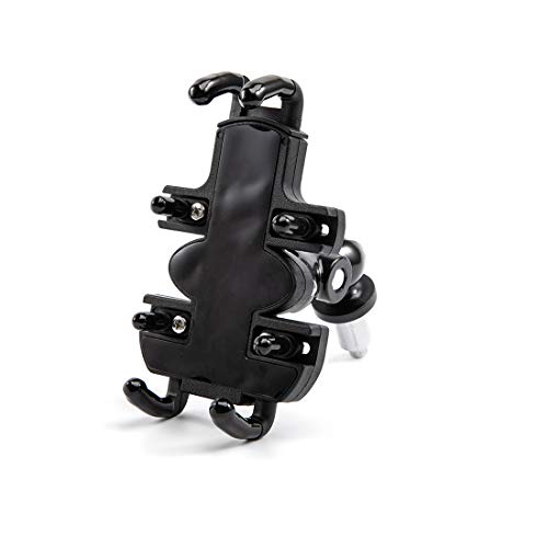 Soporte para teléfono Inteligente Ajustable para Montaje en teléfono de Motocicleta Apto para Horquilla de Motocicleta con Orificios Redondos de 13 mm a 20 mm