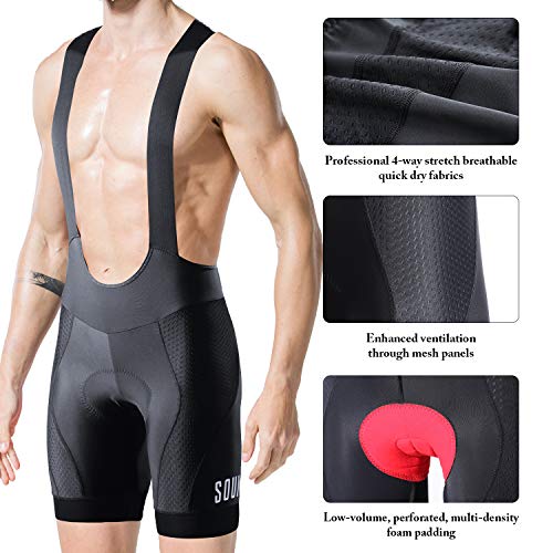 Souke Sports Culote Bicicleta Hombre Culotte Ciclismo Hombre Culote MTB Pantalones Cortos Ciclismo Hombre