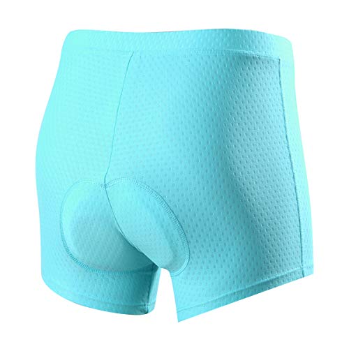 Souke Sports Pantalon Corto Ciclismo Mujer 4D Acolchado, Pantalones Corto Bicicleta Mujer, Pantalones Cortos De Ciclism Transpirables Antideslizante