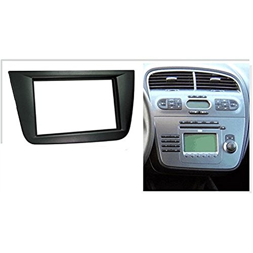 Sound-way Kit Montage Autoradio, Marco 2 DIN Radio de Coche, Adaptador Antena, Cable Adaptador Conector ISO, Llaves Desmontaje compatible con Seat Altea, Altea XL, Toledo
