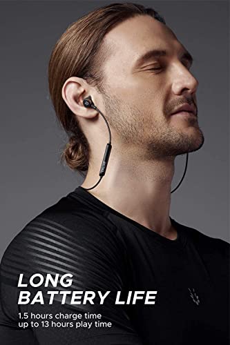 SoundPEATS Auriculares Bluetooth 5.0 Q30HD Cascos Deportivos Magnéticos In-Ear Inalámbricos con Mic, Reducción de Ruido CVC, APTX-HD, Controlador de 10 mm, 13 Horas de Reproducción