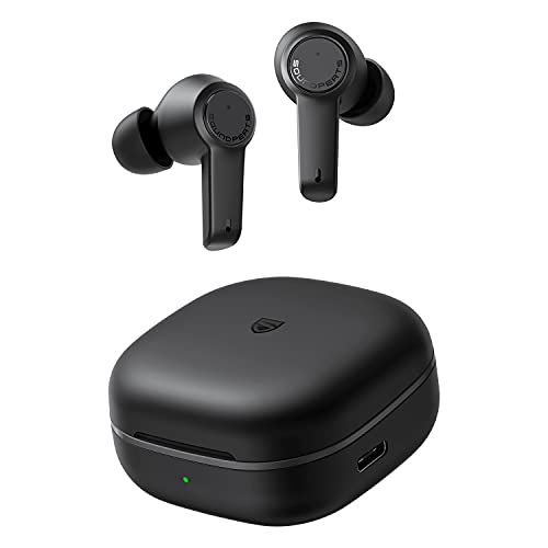 SoundPEATS T3 Auriculares Bluetooth 5.2, Auriculares Inalámbricos con Reducción de Ruido Activa con 4 Micrófonos, Llamadas Claras, Modo Transparente, Auriculares ANC Táctiles Durante 16,5 Horas