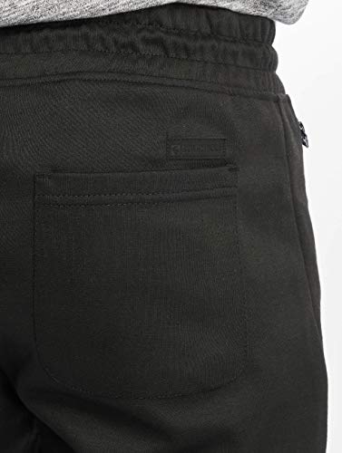 Southpole Basic Tech Fleece Jogger Pantalones para Correr, Negro, S para Hombre