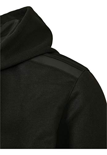 Southpole Taped Tech Fleece Full Zip Hoody Camiseta, Negro, M para Hombre
