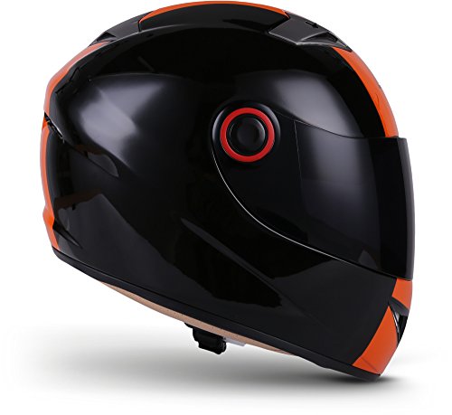 Soxon ST-666 Casco Integrale Sport Mot, ECE certificado, incluyendo Parasol y Bolsa de Casco, S (55-56cm), Deluxe Night