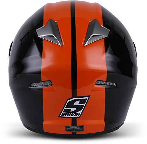 Soxon ST-666 Casco Integrale Sport Mot, ECE certificado, incluyendo Parasol y Bolsa de Casco, S (55-56cm), Deluxe Night