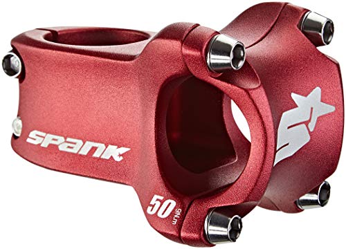 Spank Sike Race 2.0/ LG 50 mm/Dia. 31,8 mm Potencia de Bicicleta de montaña Unisex para Adulto, Color Rojo