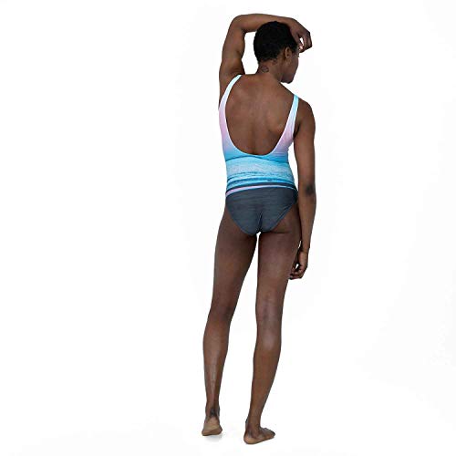 Speedo Digital Placement U-Back 1 Piece Bañador, Mujer, Black/White/Sky Blue/Cornwall/Blue Bay/Powder blus, 40