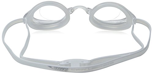 Speedo Jr. Vanquisher 2.0 Anti-Fog Swim Swimming Pool Competition Goggle, Clear