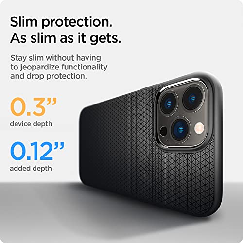 Spigen Funda Liquid Air Compatible con iPhone 13 Pro - Negro Mate