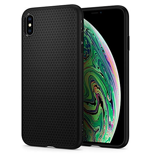 Spigen Funda Liquid Air Compatible con iPhone XS MAX - Negro