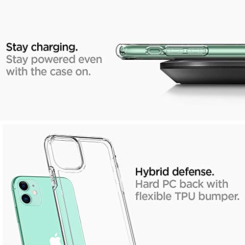 Spigen Funda Ultra Hybrid Compatible con iPhone 11 - Transparente