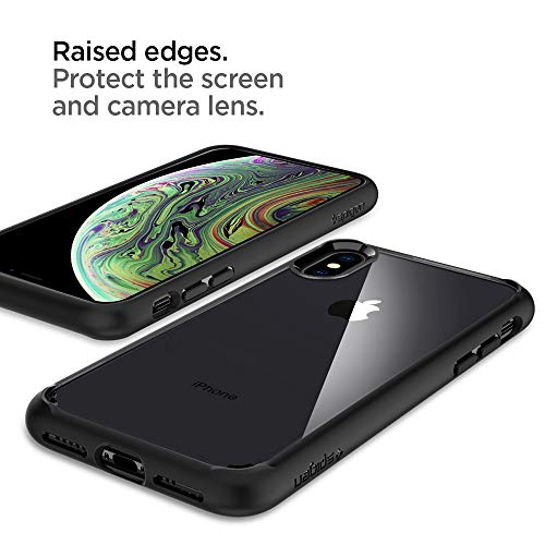 Spigen Funda Ultra Hybrid Compatible con iPhone XS y Compatible con iPhone X - Negro