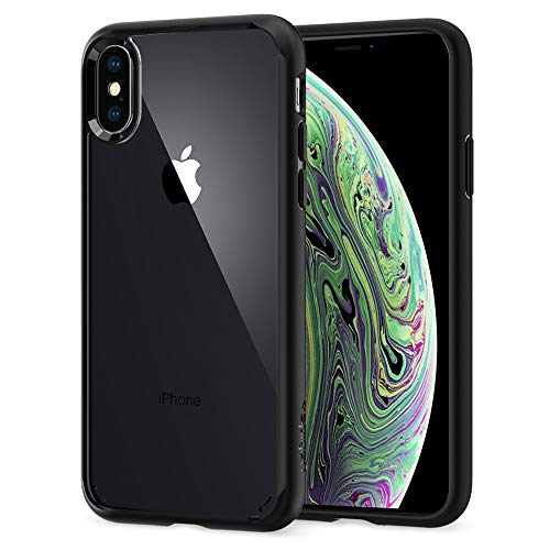 Spigen Funda Ultra Hybrid Compatible con iPhone XS y Compatible con iPhone X - Negro