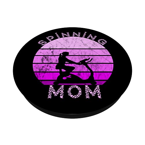 Spinning Mamá Interior Spinning Clase Bicicleta Entrenamiento Madre PopSockets PopGrip Intercambiable