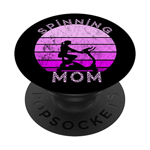 Spinning Mamá Interior Spinning Clase Bicicleta Entrenamiento Madre PopSockets PopGrip Intercambiable