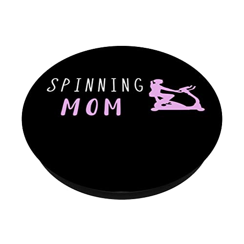 Spinning Mamá Spinning Clase Entrenamiento Interior Bicicleta Madre PopSockets PopGrip Intercambiable