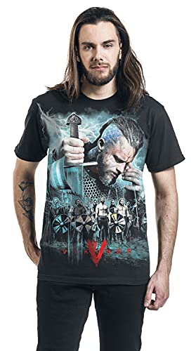 Spiral - Vikings - Battle - Camiseta - Negro - L