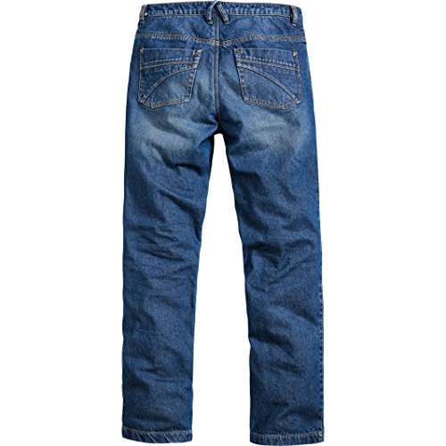 Spirit Motors Jeans de Motocicleta Pantalones de Motocicleta Vaqueros de Hombre con función Protectora, Bolsillos Protectores de Rodilla, Vaqueros de aramida/algodón Resistentes a la abrasión